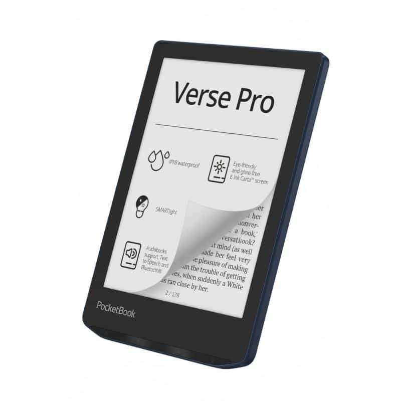 POCKETBOOK Verse Pro eReader azure mit 300 DPI 16 GB