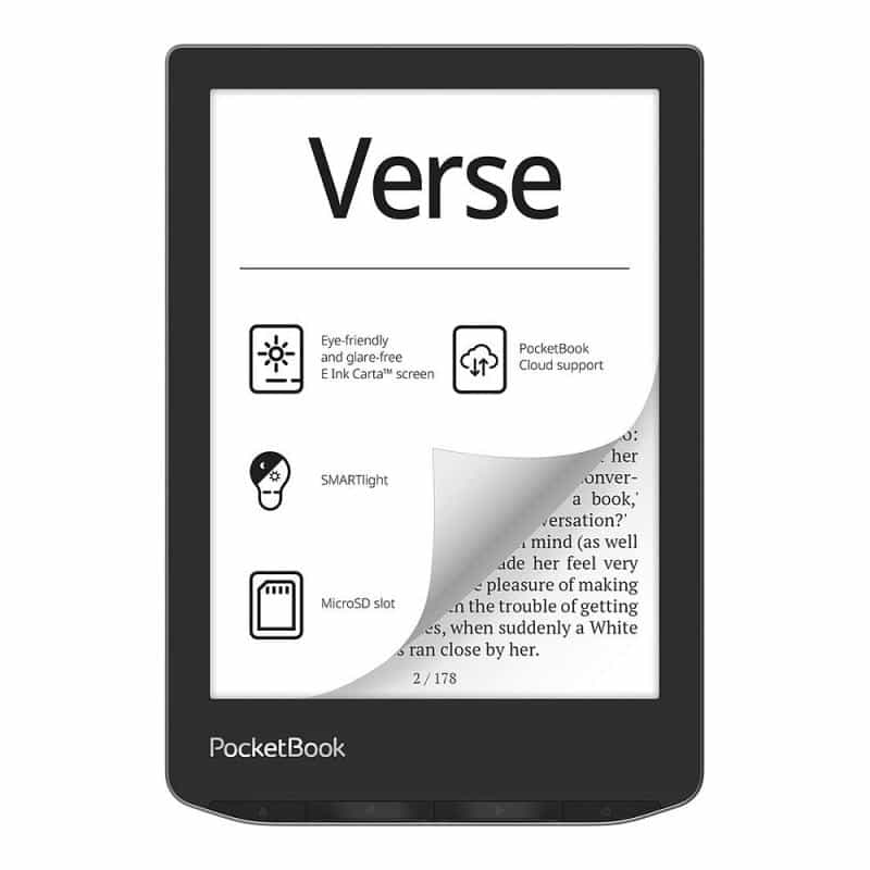 POCKETBOOK Verse eReader mist grey mit 212 DPI 8 GB