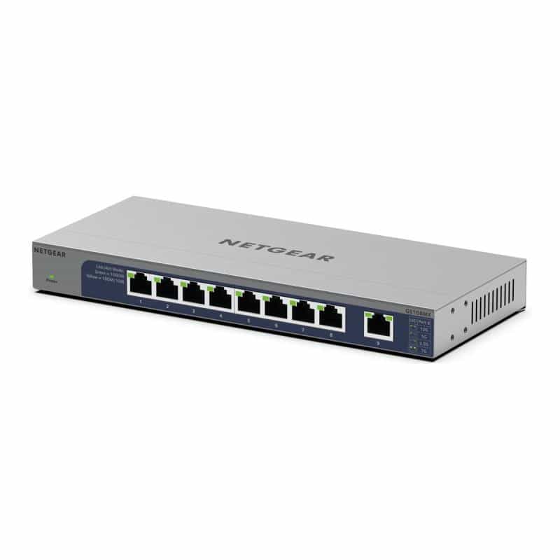 NETGEAR 8PT GIG UM +1P 10G/MULTI-GIG Uplink Switch GS108MX