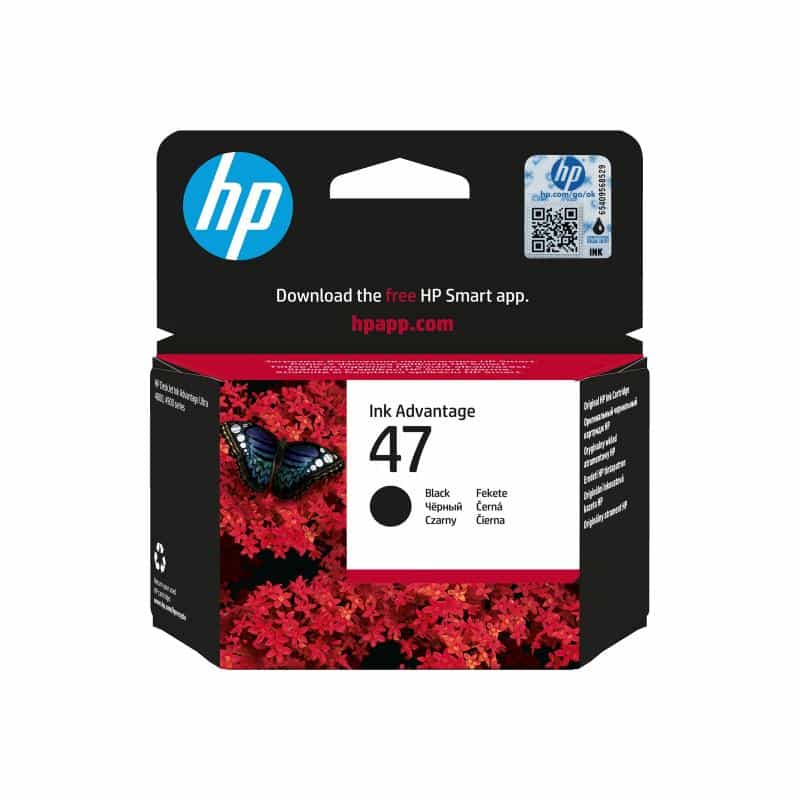 HP 47 - 26 ml - Schwarz - original - Ink Advantage - Tintenpatrone (6ZD21AE#BHK)
