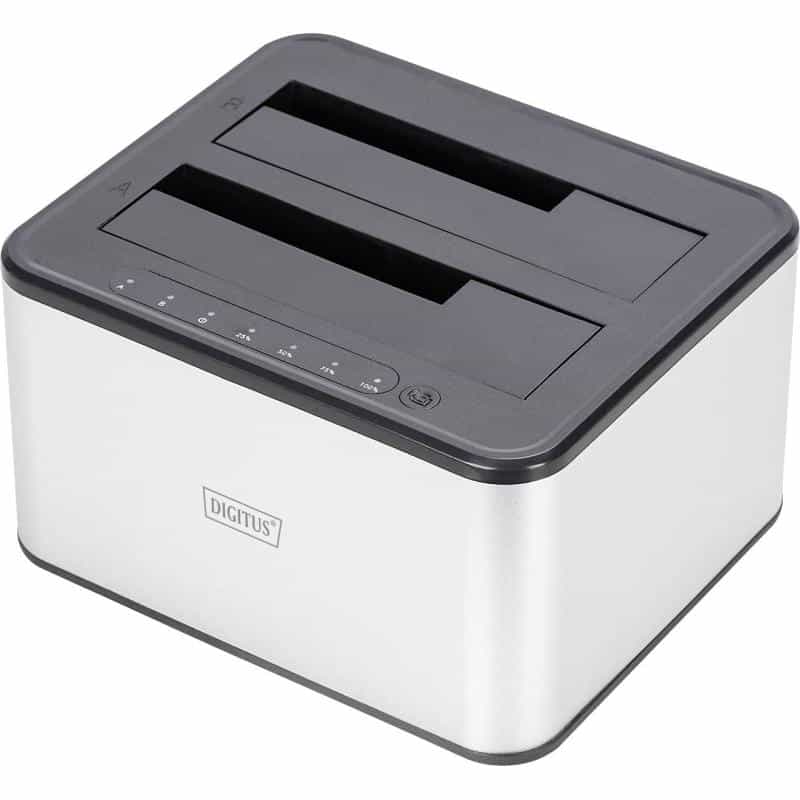 DIGITUS Docking USB  ->2x 2,5"/3,5" SATA HHD, SSD silber