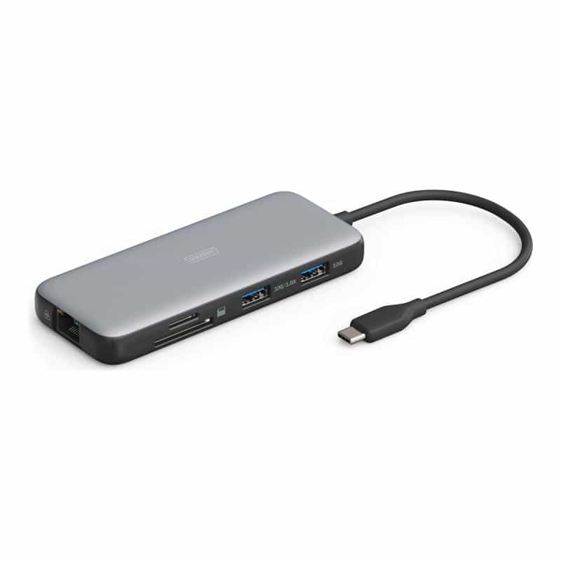 DIGITUS Docking USB-C->HDMI,USB3.0,RJ45,SD,MicroSD,CPD