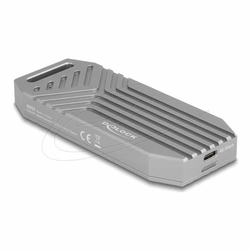 DELOCK M.2 NVMe SSD Gehäuse USB 40 Gbps - werkzeugfrei