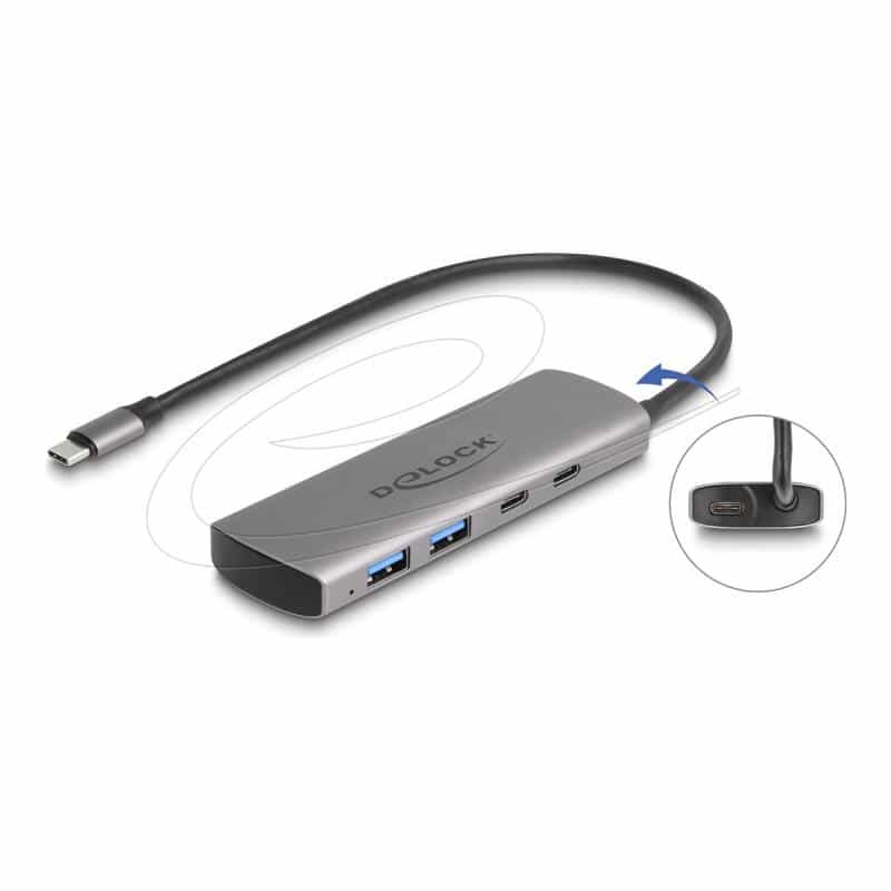 DELOCK USB 10 Gbps 2 Port USB Typ-A + 2 Port