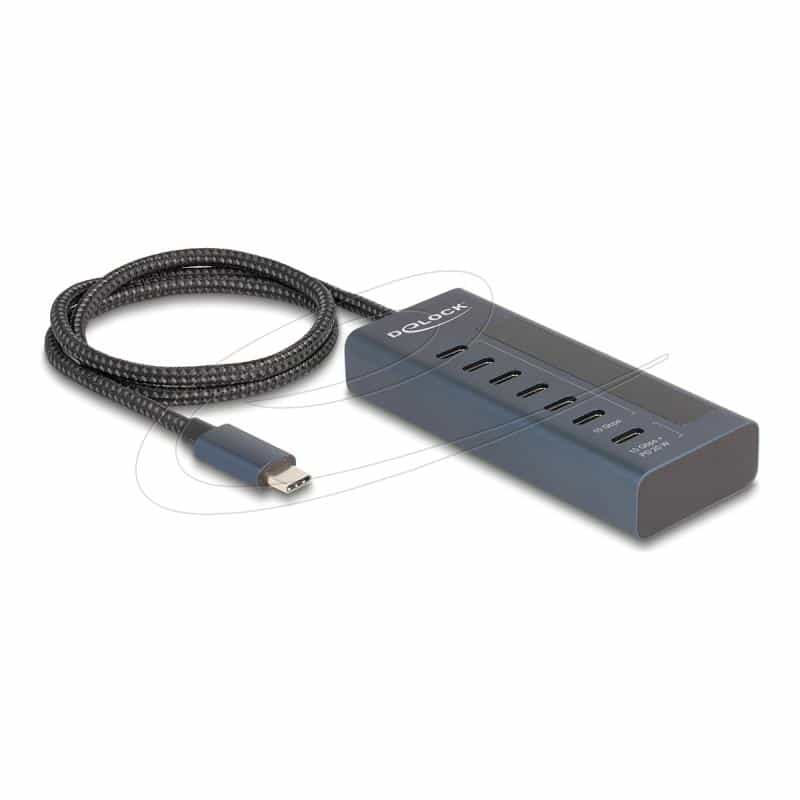 DELOCK USB 10 Gbps Hub mit 7 USB Type-C Ports