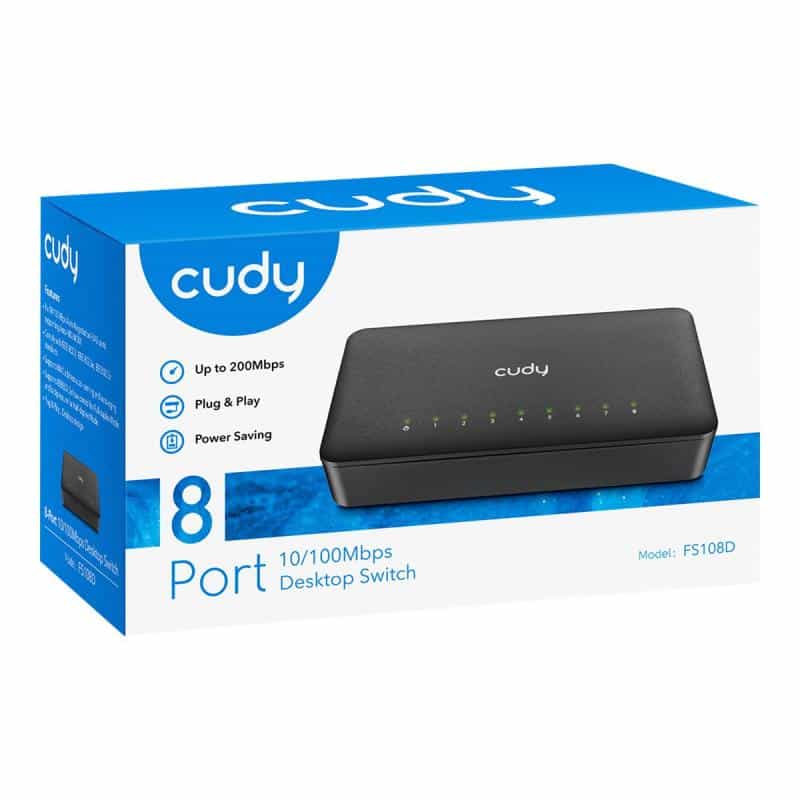 CUDY FS108D 8-Port 10/100 Desktop Switch