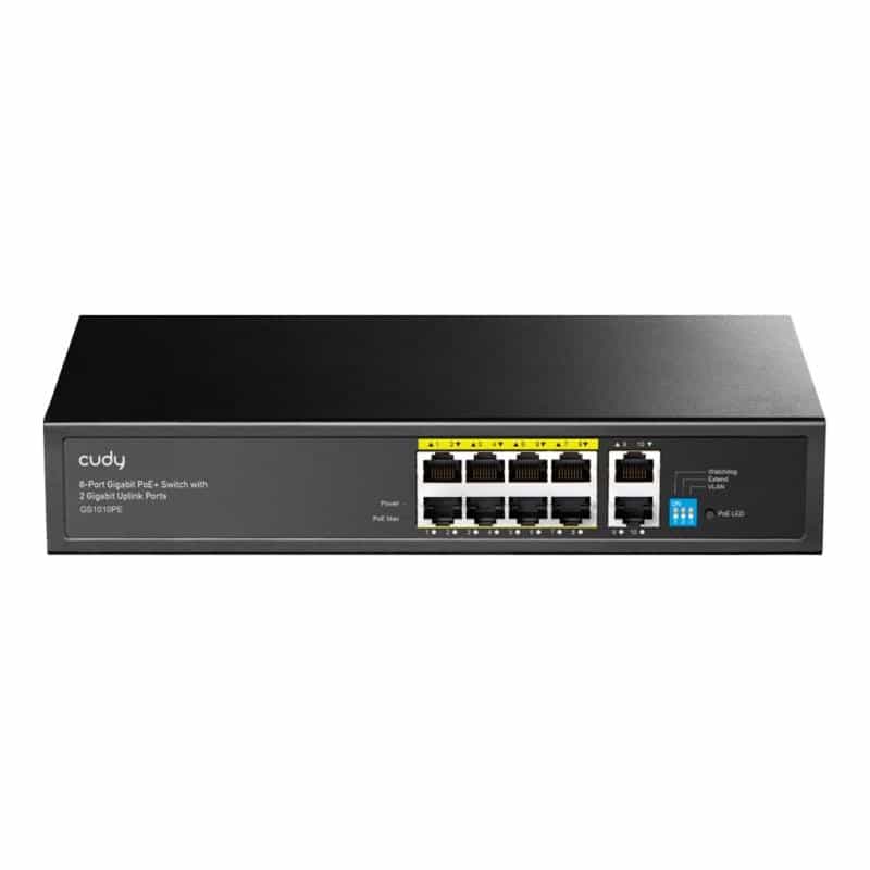 CUDY GS1010PE 8-Port Gigabit PoE+ Switch
