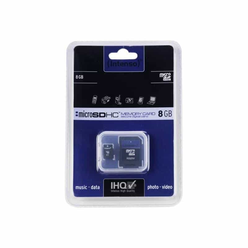 INTENSO SD MicroSD Card  8GB Intenso inkl. SD Adapter