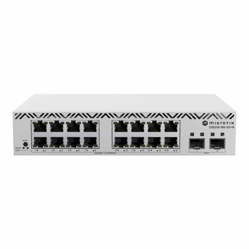 MIKROTIK Cloud Smart Switch CSS318-16G-2S+IN . 16x Gigabit. 2x SFP+