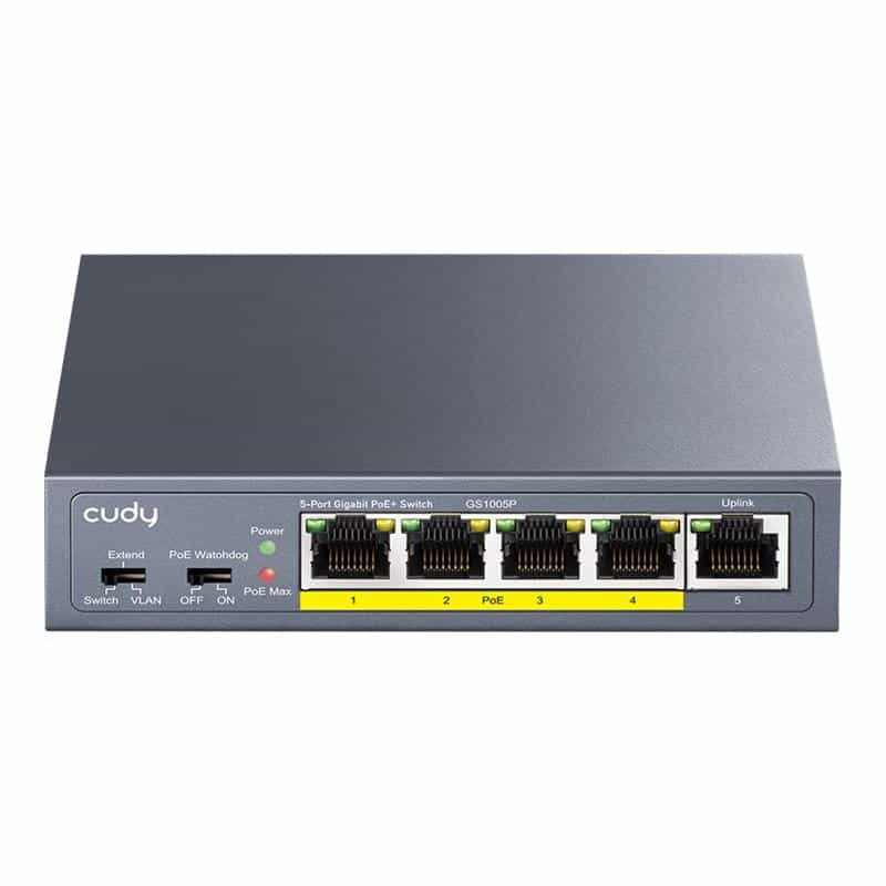 CUDY 5P GS1005P PoE+