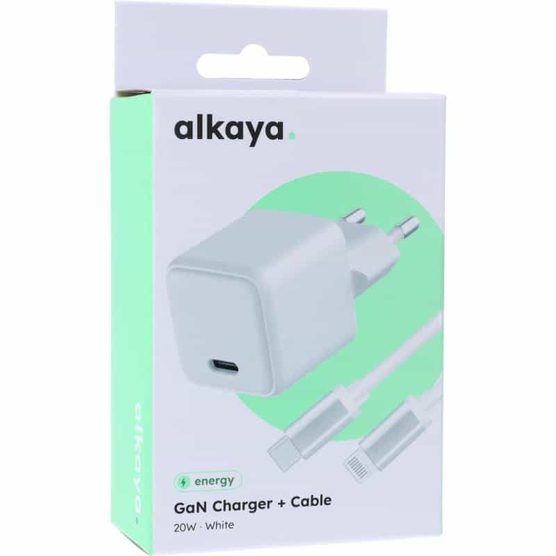 ALKAYA NEXUS Speed Flex Charger Set GaN Technologie 20W weiss (C2-70004)