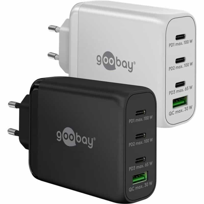 GOOBAY USB-C? PD Multiport-Schnellladegerät (100 W) schwarz (65555)