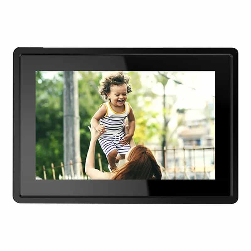 DENVER FRAMEO PFF-1021BLACK - Digitaler Fotorahmen - 16 GB - 25.7 cm (10.1")