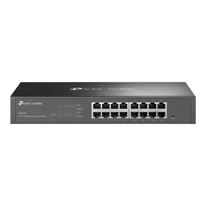 TP-LINK Omada 16-Port Gigabit Easy Managed SwitchPORT: 16× Gigabit RJ45 PortsSPEC: 1U 13-inch Rack-m