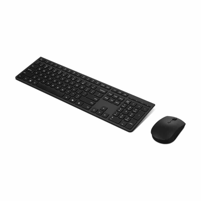 LENOVO Professional Wireless Rechargeable Combo Keyboard and Mouse-German