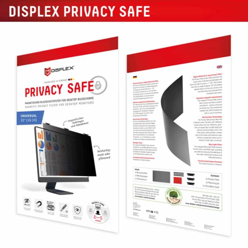 E.V.I. DISPLEX Privacy Safe Desktop Uni 22" (16:10)