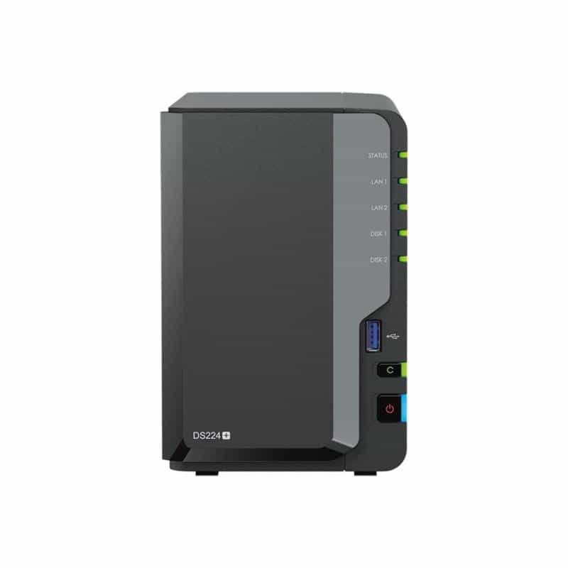 SYNOLOGY Diskstation DS224+ NAS System 2-Bay inkl. 2x 8 TB WD Red Plus WD80EFPX