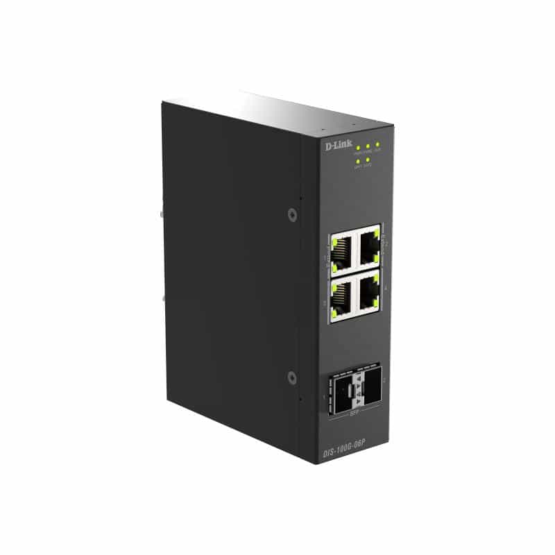 D-LINK DIS-100G-06 6-Port Gigabit Industrial Unmanag. Switch