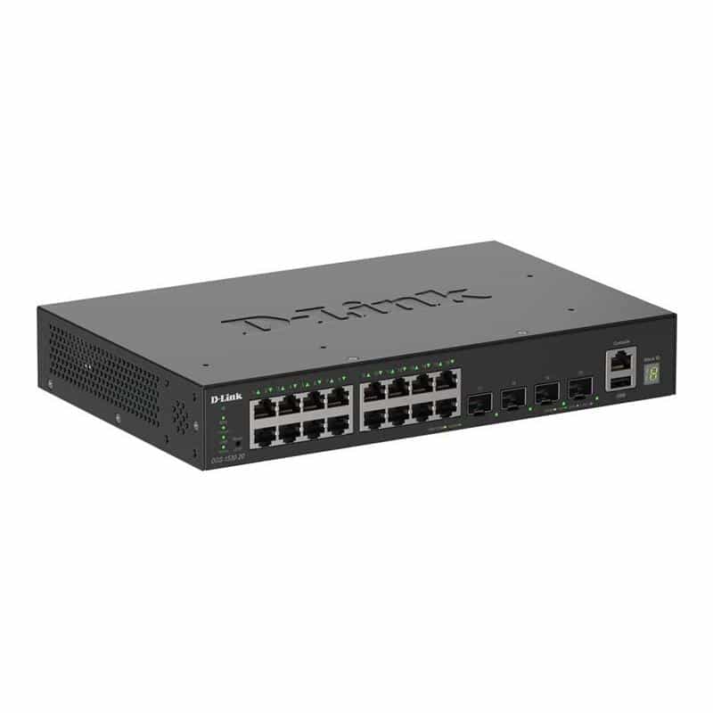 D-LINK DGS-1530-20/E 20-Port Smart Managed Stack Switch