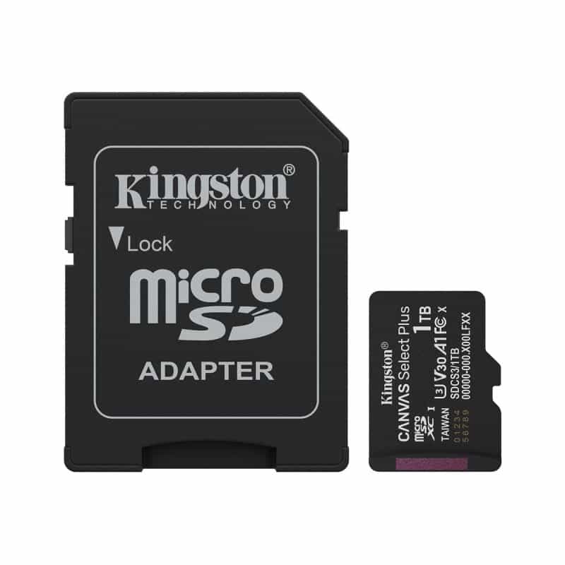 KINGSTON Canvas Select Plus Gen3 150MB/s A1 Card + Adapter 1TB