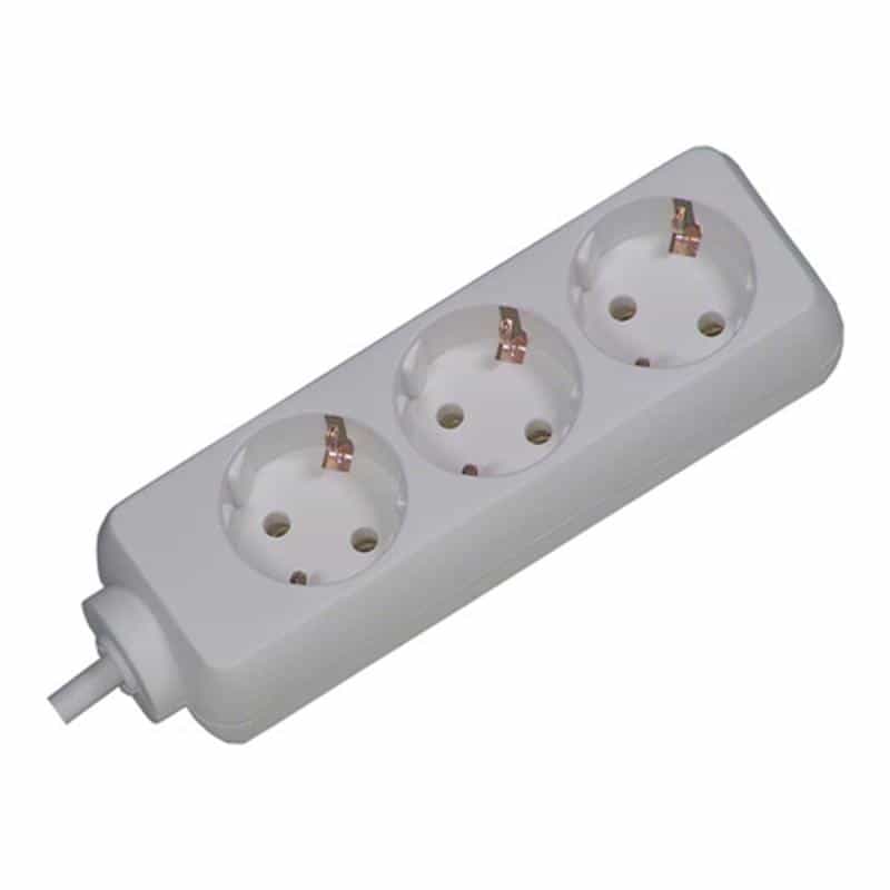 BACHMANN SELLY Steckdosenleiste 3x Schutzkontakt weiss 1,5m