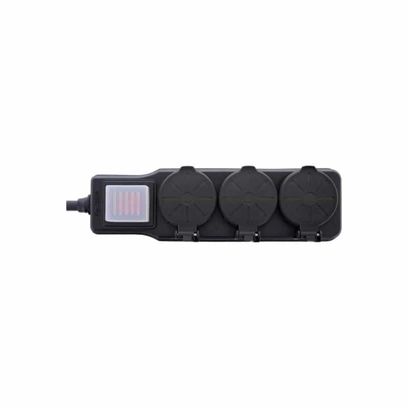 INLINE Outdoor-Steckdosenleiste - 3-fach Schutzkontakt - IP44 - mit