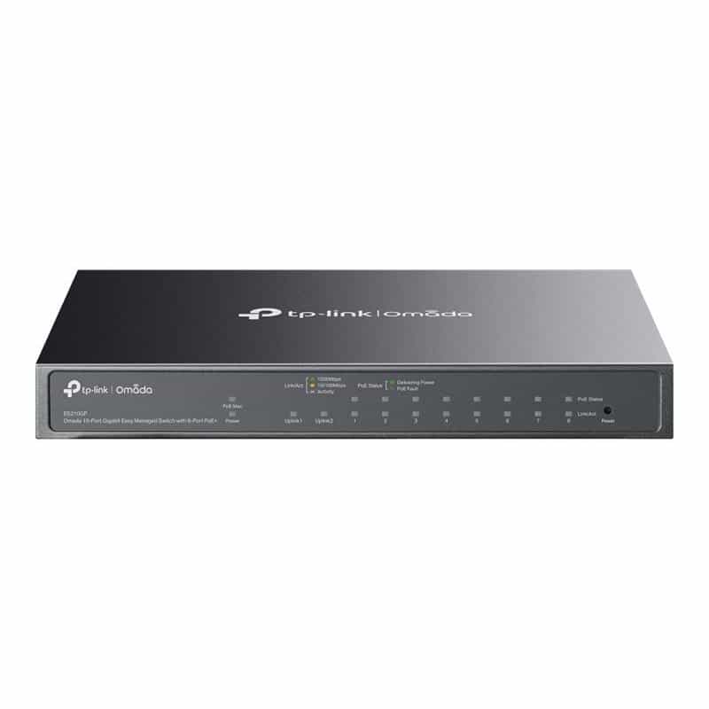 TP-LINK Omada 10-Port Gigabit Easy Managed Switch with 8-Port PoE+