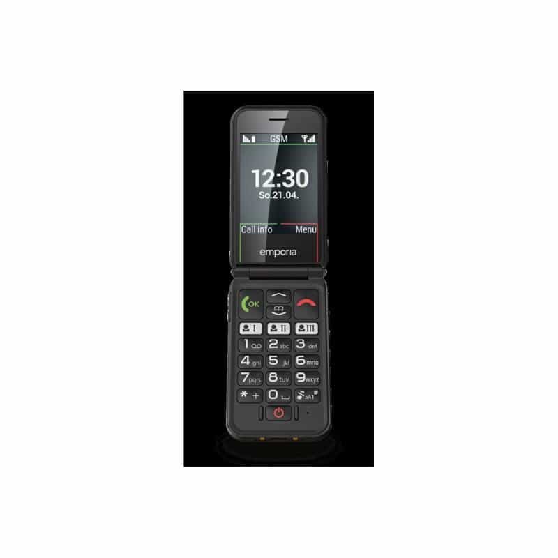 EMPORIA emporiaSIMPLICITYglam black (V3), 2G, Großtastenklapphandy 2G, ohne Netzteil