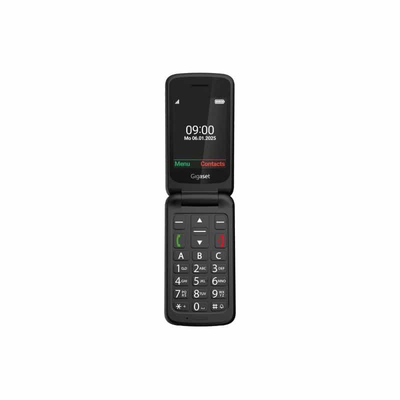 GIGASET GL595 Dual Sim Black SOS-Button, CAM, SD-card Slot/ GSM 2G/3G/ Usb-C/ Clamshell