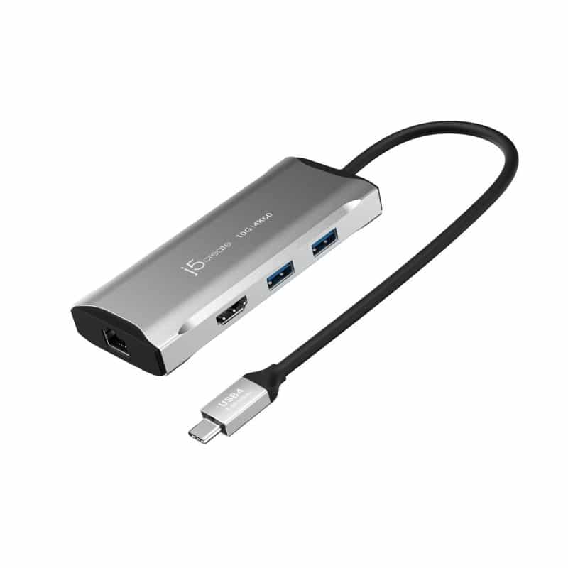 J5 CREATE JCD392-N 4K60 Elite USB-C® 10Gbps Travel Dock - Kabelgebunden - USB 3.2 Gen 1