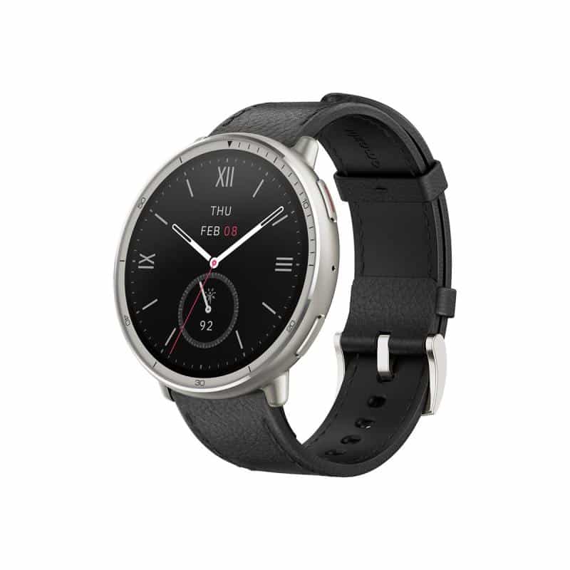 HUAMI TECHNOLOGY Amazfit Active 2 Round Black Leather (W2433EU1N)