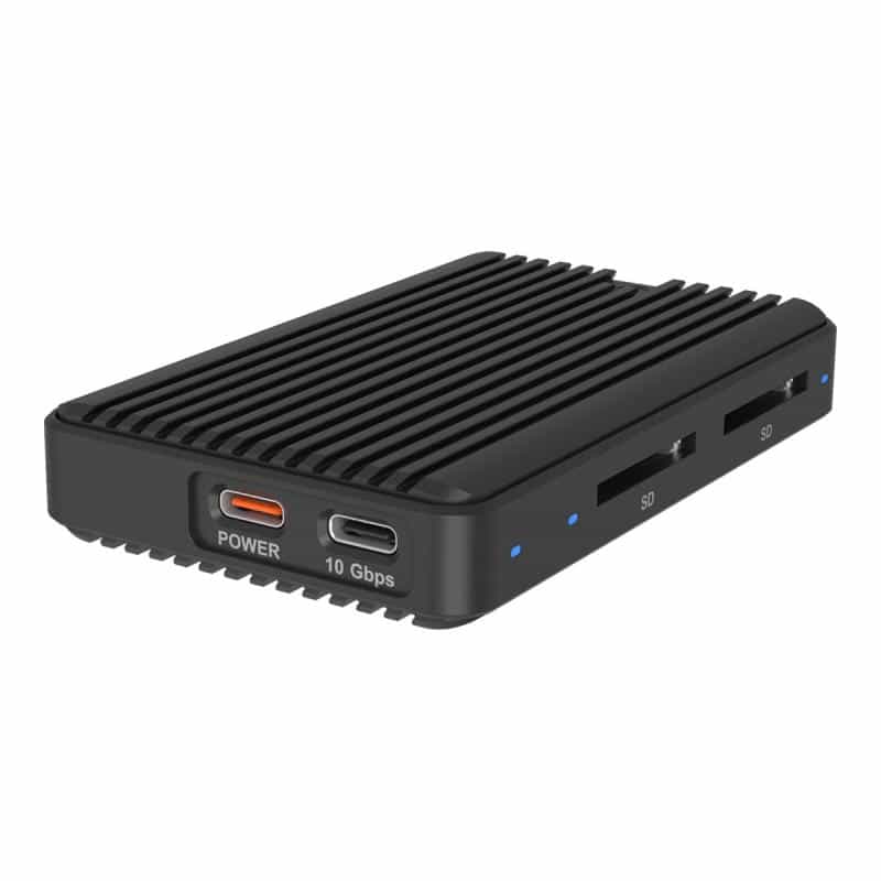 ICYBOX M.2NVMe/SATA SSD mit zweifachem SD CR