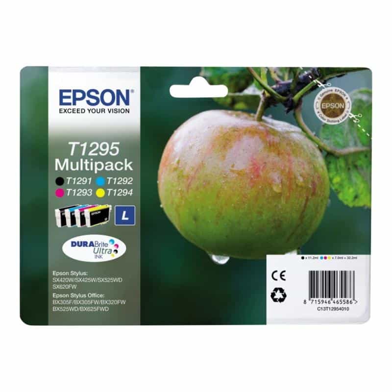 EPSON T1295 Multipack 4er Pack Schwarz, Gelb, Cyan, Magenta Tintenpatrone