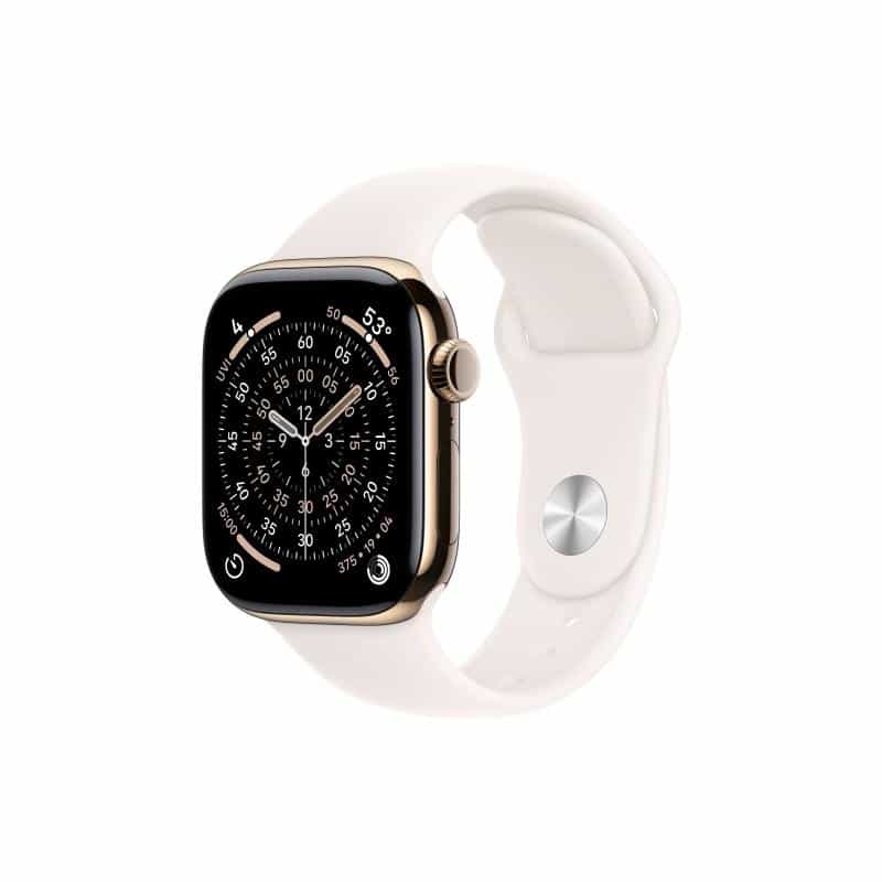 APPLE Watch S11 Titan Gold Cellular 42mm (Sportarmband blassrosa) M/L