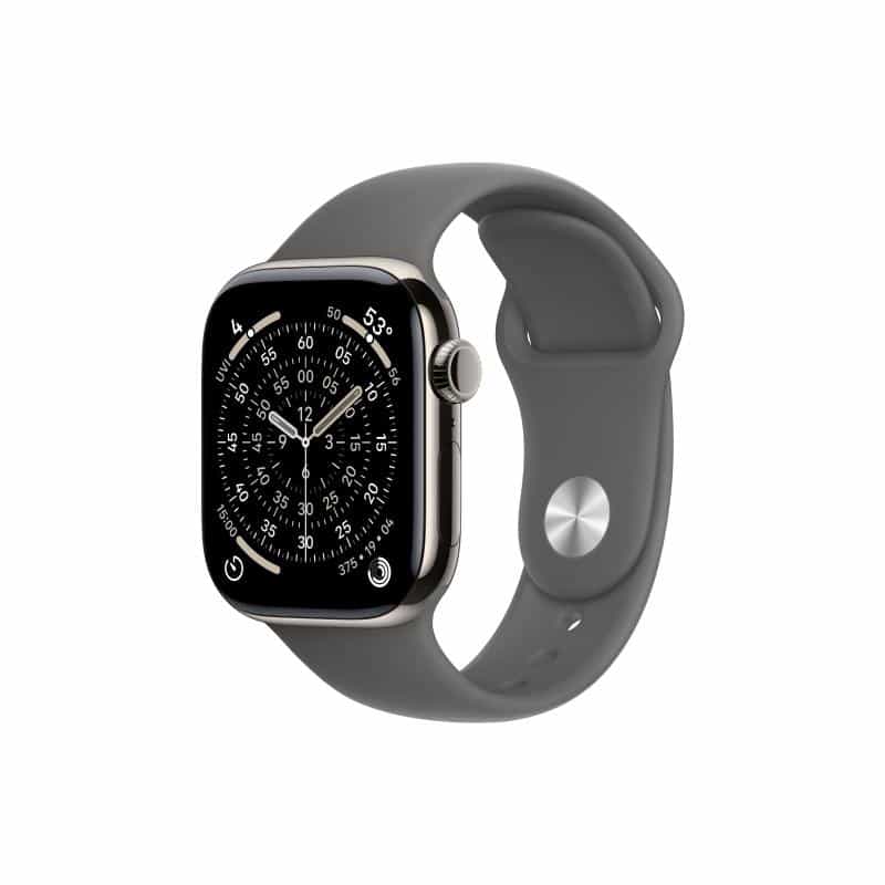 APPLE Watch S11 Titan Natur Cellular 42mm (Sportarmband steingrau) S/M