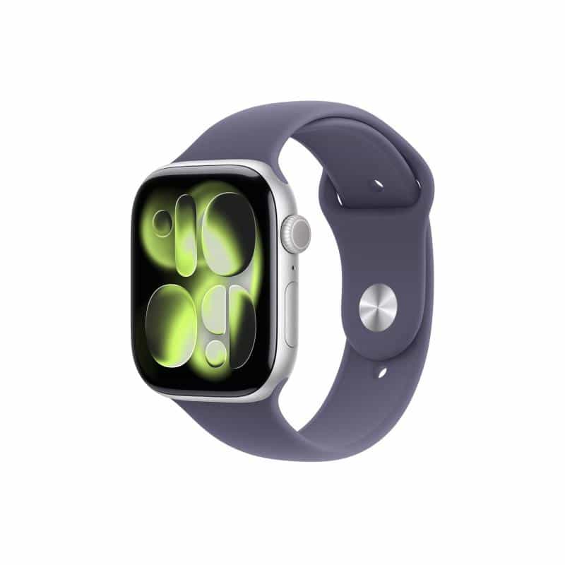 APPLE Watch S11 Aluminium Cellular 46mm Silber (Sportarmband nebelviolett) M/L
