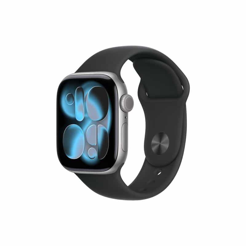 APPLE Watch S11 Aluminium Cellular 42mm Space Grau (Sportarmband schwarz) S/M
