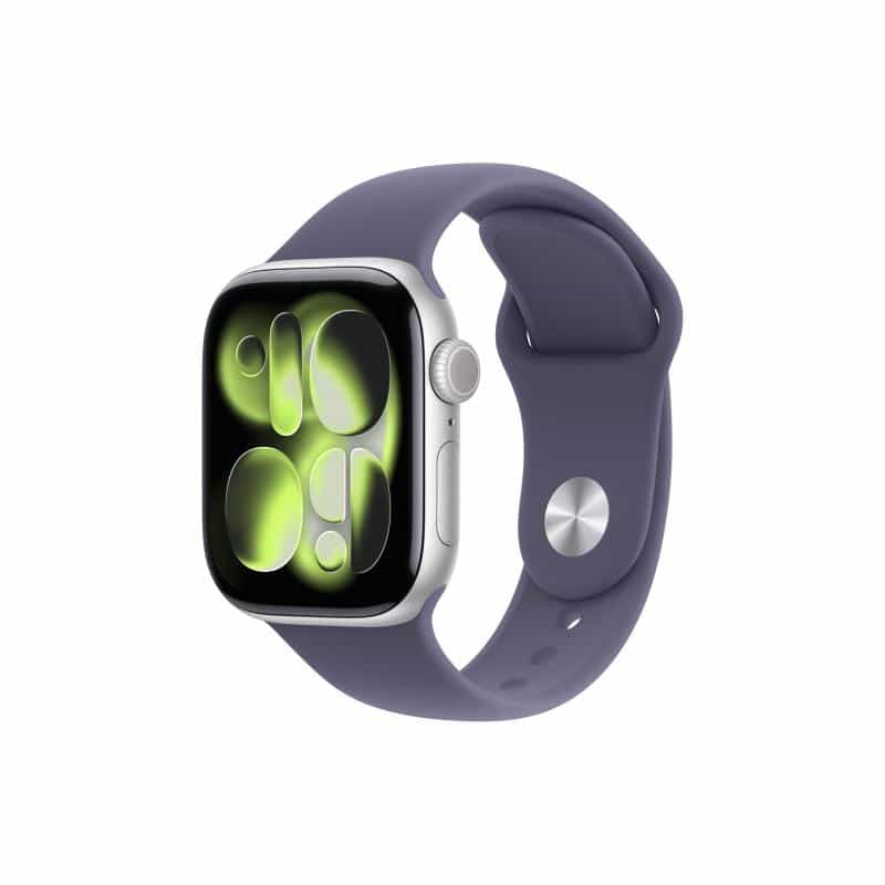 APPLE Watch S11 Aluminium 42mm Silber (Sportarmband nebelviolett) M/L