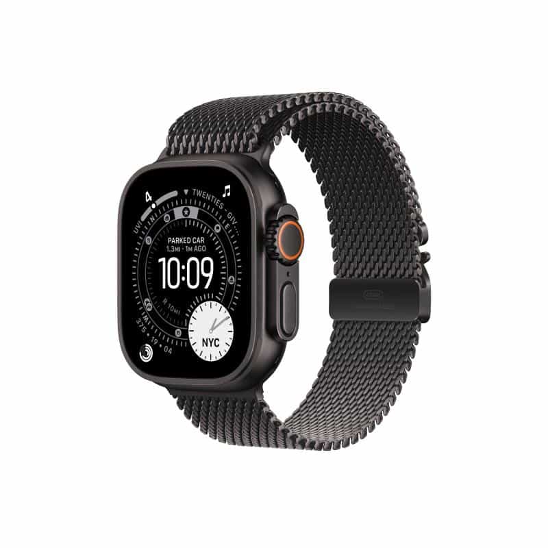 APPLE Watch Ultra 3 Titanium Cellular 49mm Schwarz (Milanaise Titan schwarz) Small
