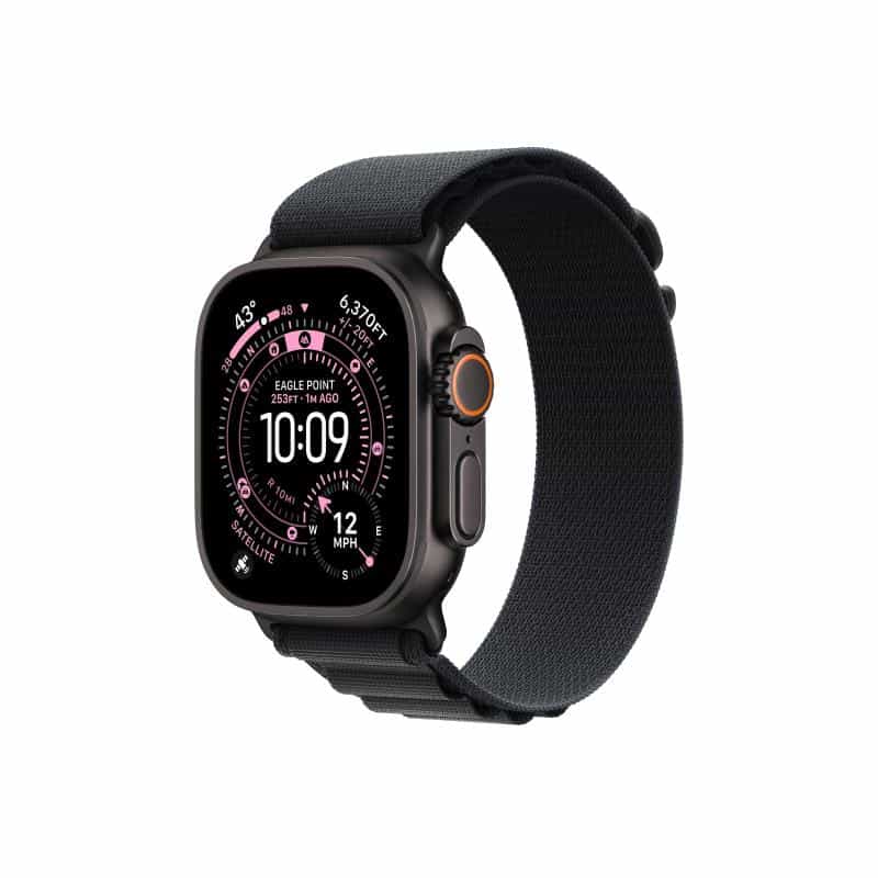 APPLE Watch Ultra 3 Titanium Cellular 49mm Schwarz (Alpine Loop schwarz) Large