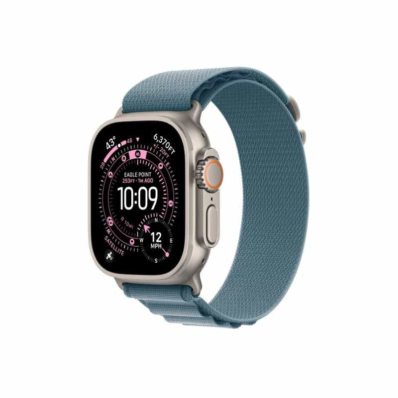 APPLE Watch Ultra 3 Titanium Cellular 49mm Natur (Alpine Loop hellblau) Medium