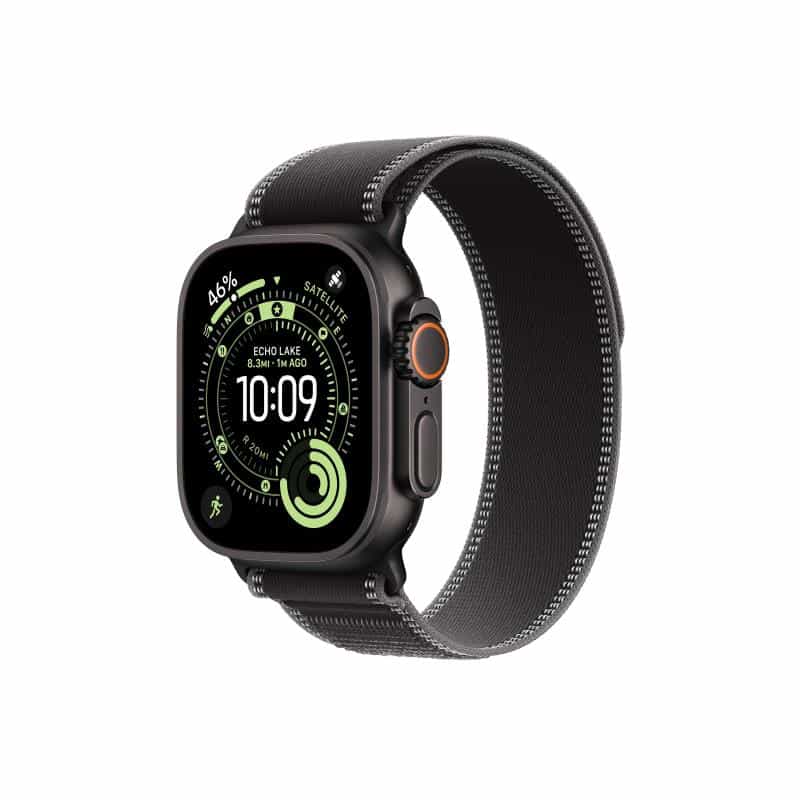 APPLE Watch Ultra 3 Titanium Cellular 49mm Schwarz (Trail Loop schwarz/kohlegrau) S/M