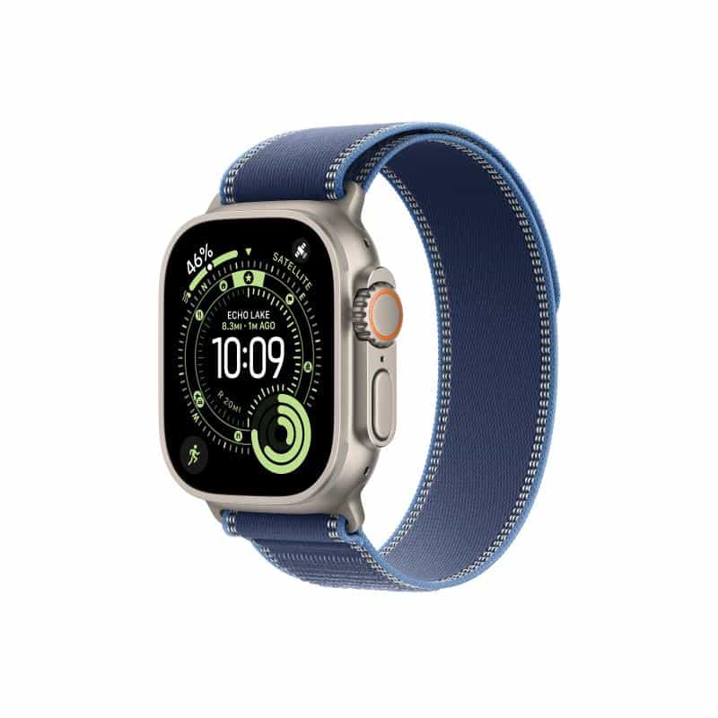 APPLE Watch Ultra 3 Titanium Cellular 49mm Natur (Trail Loop blau/hellblau) S/M