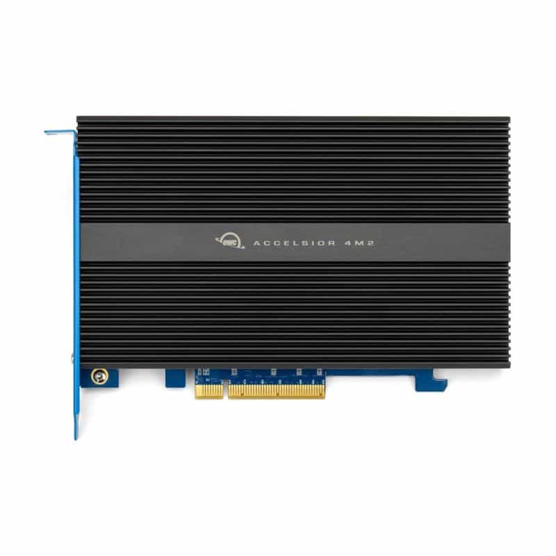 OWC Accelsior 4M2 PCIe M.2 NVMe SSD Adapter Card 32TB