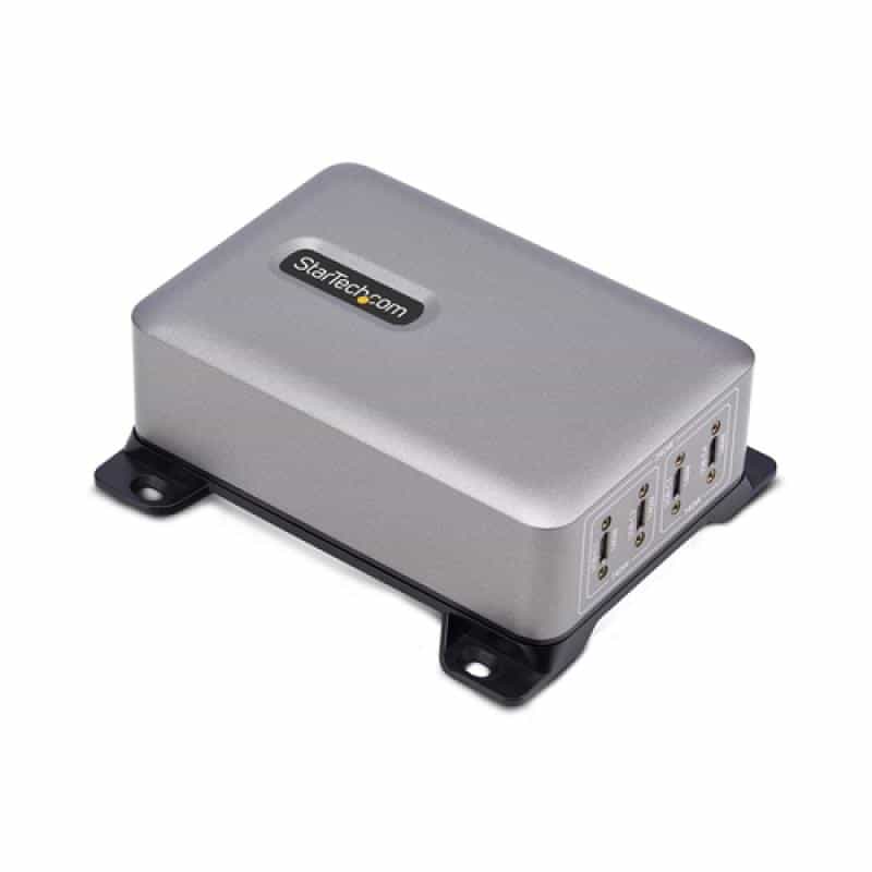 STARTECH.COM 4-Port USB-C Ladegerät 140W EPR je Port Max. 240W Schraubsicherung GaN Netzteil STARTECH.COM 4-Port USB-C Ladegerät 140W EPR je Port Max. 240W Schraubsicherung GaN Netzteil