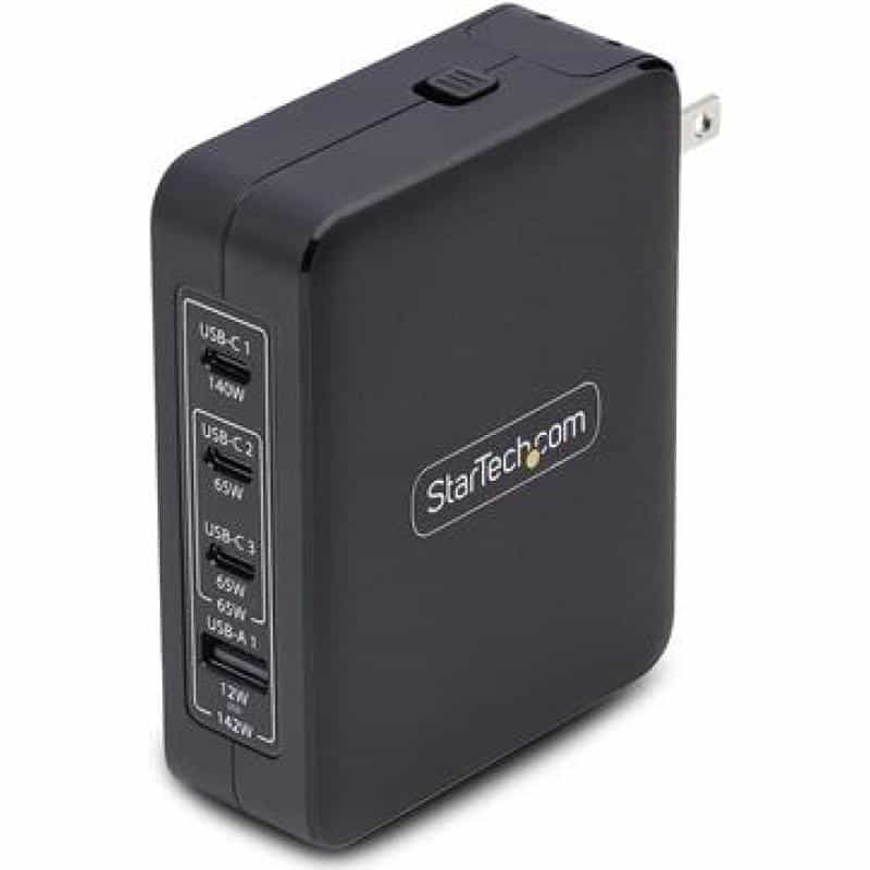 STARTECH.COM 140W USB-C-Wandladegerät 3x USB-C/1x USB-A PD 3.1 Internationaler GaN