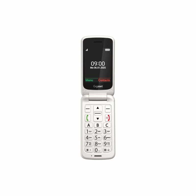 GIGASET GL595 Dual Sim White SOS-Button, CAM, SD-card Slot/ GSM 2G/3G/ Usb-C