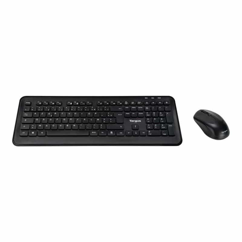 TARGUS - Tastatur-und-Maus-Set - Kombination - full size - kabellos - 2.4 GHz - AZERTY - Französisch