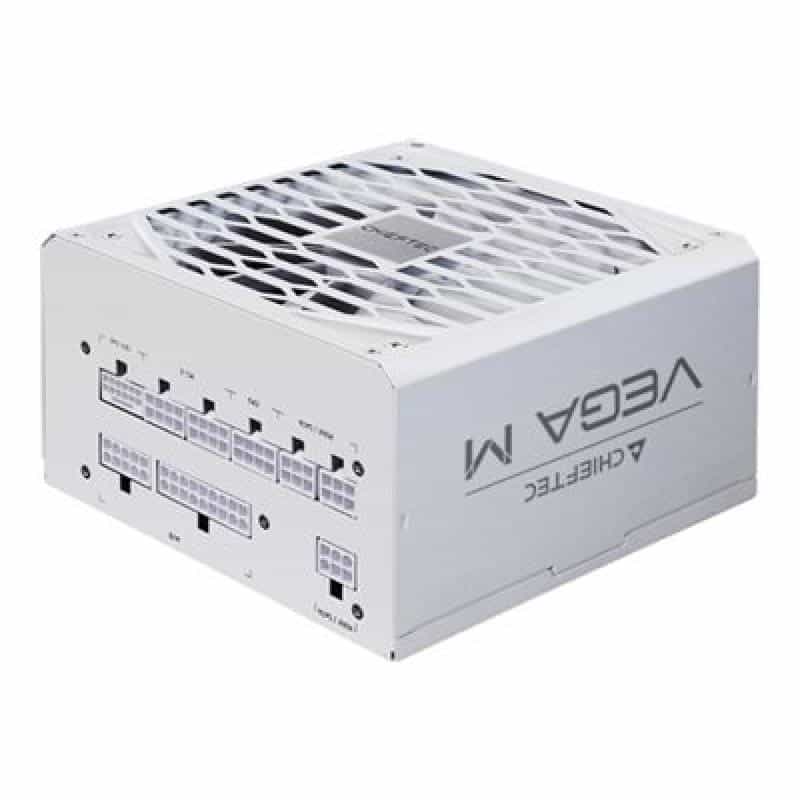 CHIEFTEC Vega M 1000W White (weiß, 1x 12 Pin High Power GPU, 4x PCIe, Kabelmanagement, 1000 Watt)