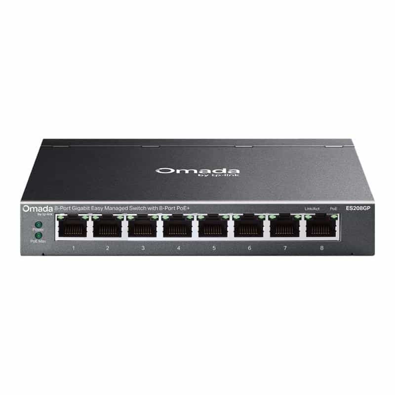 TP-LINK Omada 8-Port Gigabit Easy Managed Switch with 8-Port PoE+